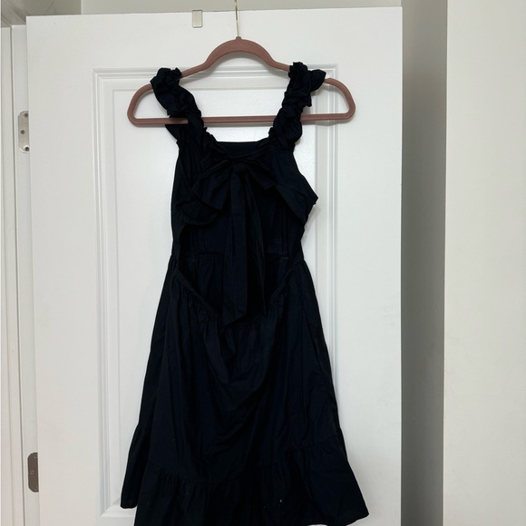 Who What Wear Women’s Ruffle Bow Tie Open Back Dress Size Small - Picture 5 of 8